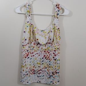 Ann Taylor floral tank top size Medium